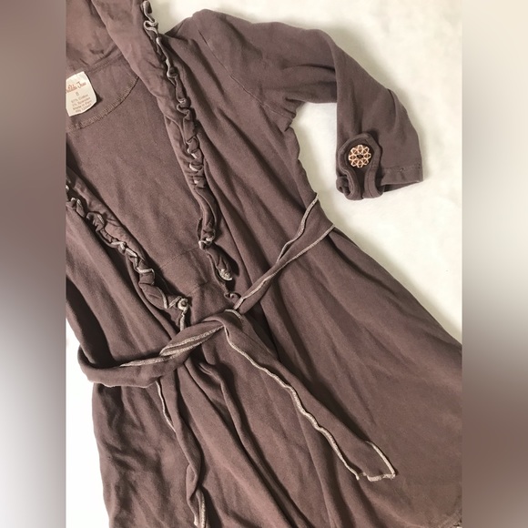 Girl’s Matilda Jane Size 8 Brown Light Jacket Robe Coverup - Picture 3 of 9